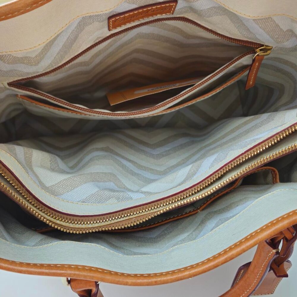 Dooney & Bourke Large Camel Shelby Shopper - Picture 9 of 12
